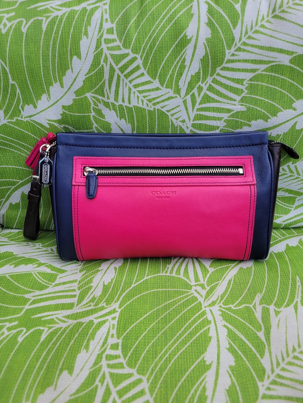 Coach Legacy Colorblock Leather Clutch Wristlet Style: 48002